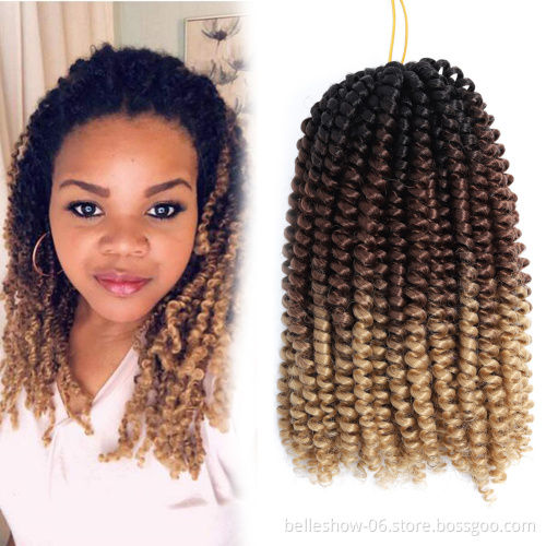 Hot sell 8'  wholesale ombre color spring twists  bulk spring twist hair